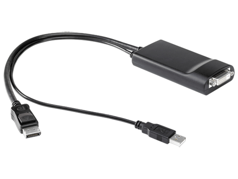 HP DisplayPort to Dual Link DVI Adaptor Active cable enabling 2 30-inch ...
