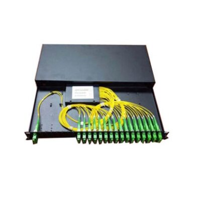2/32 PLC Splitter in Dubai OPTILITE-UK - 1U RM Fixed Panel with 2X32 PLC Splitter and SC/APC Simplex Adapters 2X32 PLC Splitter - PS342X32SCAS