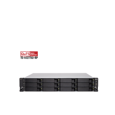 QNAP 12-Bay QTS hero NAS AMD Ryzen 7 3700X 32GB DDR4 - TS-h1277XU-RP-3700X-32G | price in dubai uae africa saudi arabia QNAP 12-Bay QTS hero NAS AMD Ryzen 7 3700X 128GB DDR4 - TS-h1277XU-RP-3700X-128G | price in dubai uae africa saudi arabia