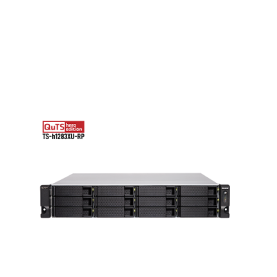 QNAP 12-Bay QuTS hero NAS Intel Xeon E-2136 32GB DDR4 - TS-h1283XU-RP-E2136-32G | price in dubai uae africa saudi arabia QNAP 12-Bay QuTS hero NAS Intel Xeon E-2136 128GB DDR4 - TS-h1283XU-RP-E2136-128G | price in dubai uae africa saudi arabia