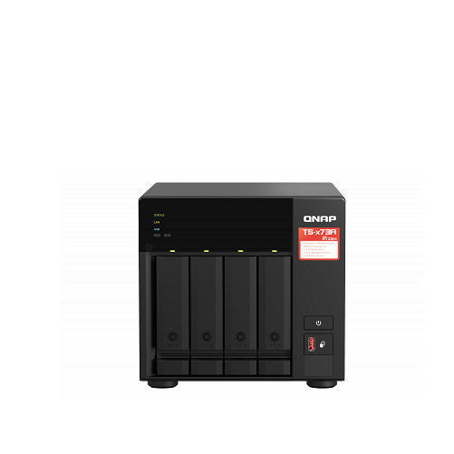NAS QNAP TS-673A 6 Baies - Processeur AMD Ryzen V1500B, 8 Go RAM, 2 Ports 2,5 GbE, 2 Slots M.2 NVMe, Bundle IronWolf