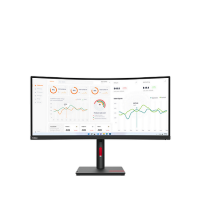 Lenovo ThinkVision T34w-30 34" UWQHD Curved Monitor - 63D4GAT1UK | price in dubai uae africa ksa