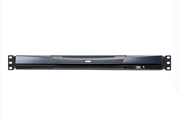 ATEN 19" 16 Port Cat5 Dual Rail LCD Over IP KVM Switch - Local and Remote Shared Bus - KL1516AIN-AXA-AE - Image 2