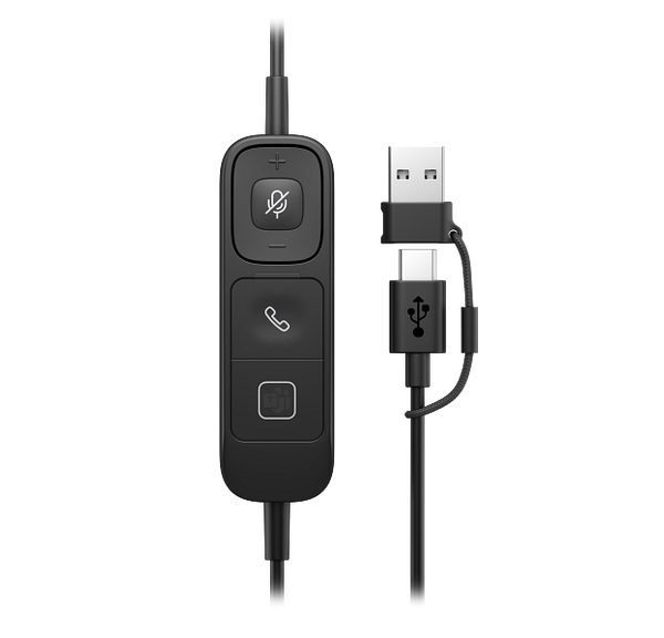 HP Poly Mission 615 Monaural USB Wired Headset - C01C3AA - Image 5