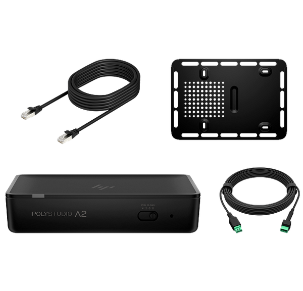 HP Poly Studio A2 Audio Bridge w/ CAT6A and Mic Extension Cable and Mounting Plate - B22X2AA - Image 4