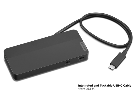 Lenovo USB-C Dual Display Travel Dock with 100W Adapter - 40B90100UK | Price In Dubai