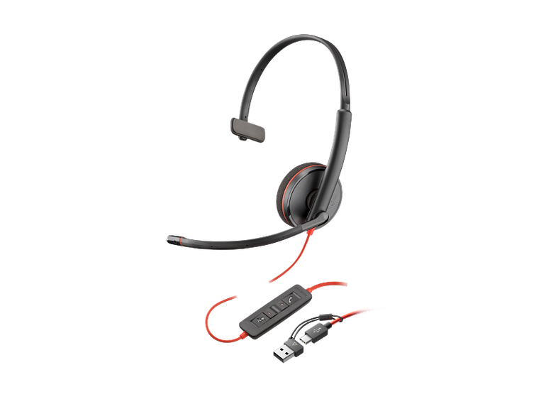 Poly Blackwire 3210 USB-C Headset +USB-C/A Adapter (Bulk) - 8X214A6 | Price In Dubai