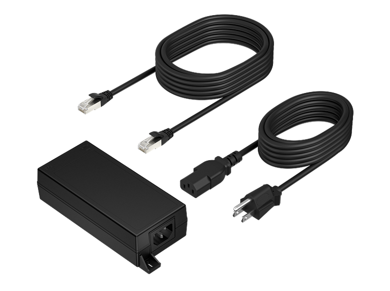 Poly PoE++ 65W 2.5G Adapter with 3.66m CAT6A Cable and Power Cord - B5NH6AA - Image 2