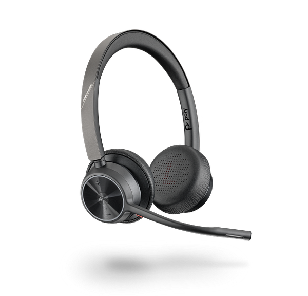 Poly Voyager 4320 Headset +BT700 dongle +Charging Stand | Price In Dubai